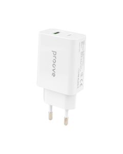 Зарядное устройство Proove Rapid 20W 1USB+1USB-C Белый (Белый)