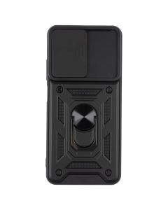 Чехол накладка для Xiaomi Redmi Note 11 Camshield Serge Ring Черный (Black)