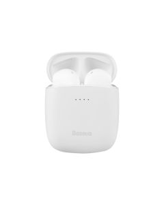Бездротові навушники вкладиші Baseus W04 Білі (White)
