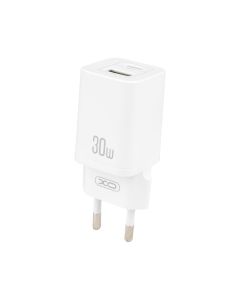 Зарядний пристрій XO HN238A 30W QC+PD 1Type-C + 1USB Білий (White)