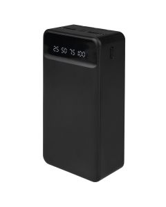 PowerBank 30000 mAh XO PR164 Emergency Lighting 2USB+Type-C Чорний (Black)