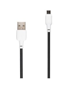 USB кабель Gelius Full Silicon GP-UCN001M Micro USB Чорний (Black)