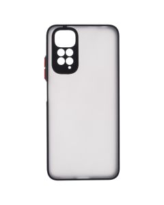 Чохол накладка для Xiaomi Redmi Note 11 Frame (Matte PCTPU) MakeFuture Чорна (Black)