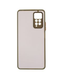 Чохол накладка для Xiaomi Redmi Note 11 Pro Frame (Matte PC) MakeFuture Зелена (Green)