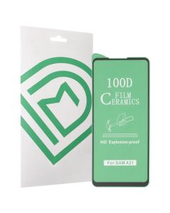 Захисне скло для Samsung A21 DM Ceramic Чорне (Black)