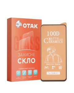 Защитное стекло для Samsung A11 Ceramic Matte Черное (Black)Тех. KP