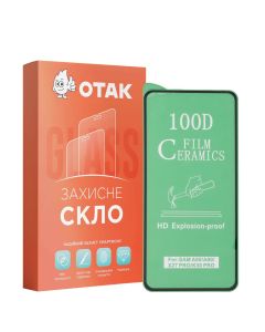 Защитное стекло для Poco X2 Ceramic Черное (Black)