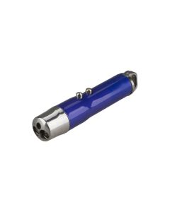 Ліхтарик брелок з лазером 2 в 1 9618-2 3 ультрафіолет Синій (Blue)