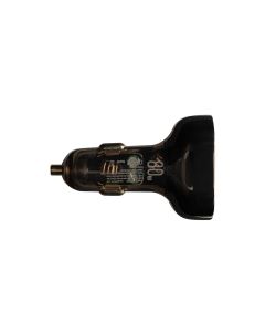 Автомобільний зарядний пристрій Usams US-CC159 Digital Display PD&QC3.0 80W 3A Прозорий (Transparent)