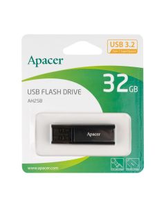 USB Флеш Apacer AH25B (USB 3.1) 32Gb Чорна (Black)