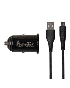 Автомобільний зарядний пристрій Avantis A915 QC 3.0 18W 3A + кабель Micro-USB Чорний (Black)