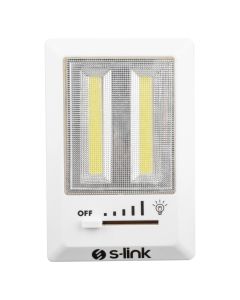 Ліхтарик S-link SL-8700 Step Adjustable Night Light with AAAx3 Battery Білий (White)