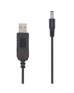 USB кабель живлення Wi-Fi роутера від PowerBank 12V Чорний (Black)