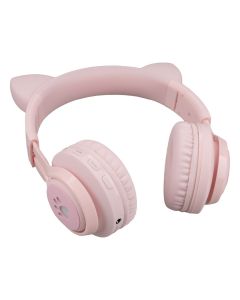 Бездротові повнорозмірні навушники Hoco W39 Cat Ear Рожеві (Pink)
