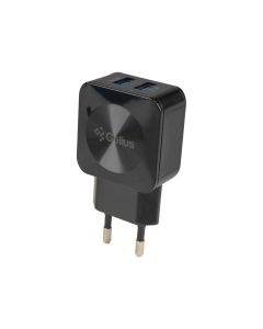 Зарядний пристрій Gelius Ultra Prime GU-HC02 2USB 2.1A + кабель Micro-USB Чорний (Black)
