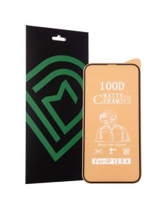 Защитное стекло для iPhone 12 Mini DM 9D Ceramics Game Matte белое NEW