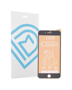 Захисне скло для iPhone 7/8 Plus DM 9D Ceramics Matte Чорне (Black)