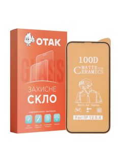 Защитное стекло для iPhone 12 Mini DM 9D Ceramics Matte Черное (Black) (тех.пак)