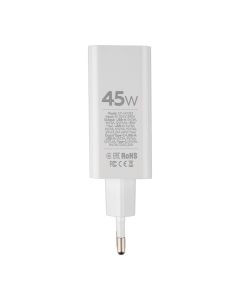 Зарядний пристрій Gelius X-Duo PRO 45W GP-HC053 + кабель Type-C to Type-C Білий (White)