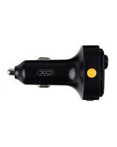 Fm-модулятор XO BCC-08 USB+PD QC3.0 18W 3A Bluetooth Чорний (Black)
