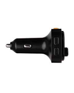 Fm-модулятор XO BCC-08 USB+PD QC3.0 18W 3A Bluetooth Чорний (Black)