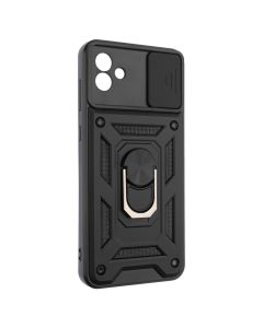 Чехол-накладка для Samsung A04 Camshield Serge Ring Черный (Black)