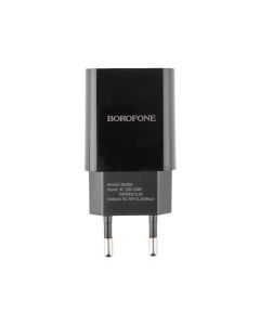 Зарядний пристрій Borofone BA20A 2.1A + кабель Type-C Чорний (Black)