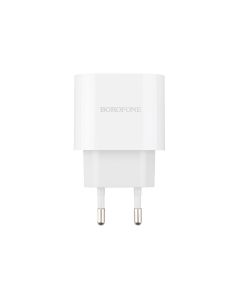 Зарядний пристрій Borofone BA62A USB / USB-C 5V / 2.4A Білий (White)