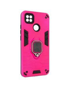 Чохол накладка для Xiaomi Redmi 9C/10A Transformer Ring Рожева (Bright Pink)