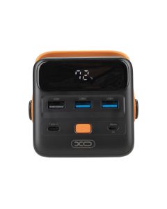 PowerBank 50000 mAh XO PR168 LED Lamp 3USB+Type-C QC&PD3.0 22.5W Чорний (Black)