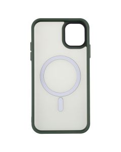 Чехол накладка для iPhone 11 WAVE Matte Insane MagSafe Зелёный (Green)
