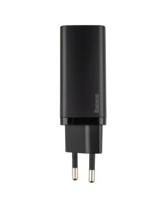Зарядний пристрій Baseus Gan2 Lite Quick Charger 65W (1Type-C + 1USB) Чорний (Black)