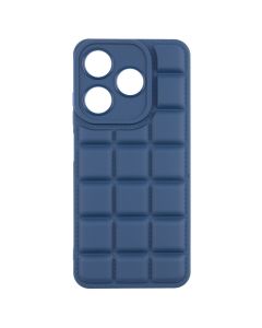 Чохол накладка для TECNO Spark 10/10С Quadrate Case Синя (Blue)