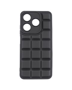 Чехол накладка для TECNO Spark 10/10C Quadrate Case Черный (Black)