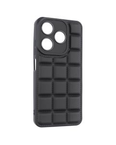 Чехол накладка для TECNO Spark 10/10C Quadrate Case Черный (Black)