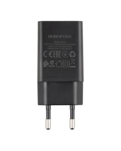 Зарядний пристрій USB Borofone BA68A 1 USB 2.1A + кабель Micro-USB Чорний (Black)
