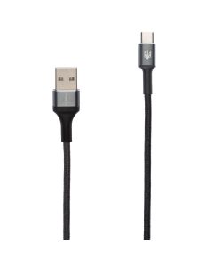USB кабель Gelius Strong Ukraine GP-UCN002C 1.2м Type-C Чорний (Black)