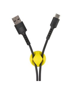 USB кабель Pixus Soft Type-C 3A Чорний (Black)