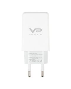 Зарядний пристрій USB Veron VR-C13L 3A 18W + кабель Lightning Білий (White)
