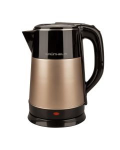 Електрочайник Grunhelm EKS-1855SC Чорний Золотий (Black Gold)