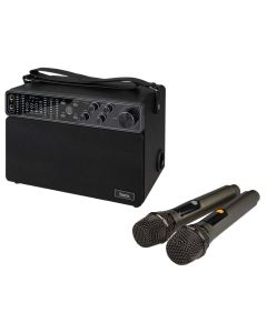 Bluetooth колонка Hoco BS50 Chanter wireless double mic karaoke Чорна (Black)