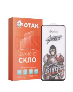 Захисне скло для TECNO Pova 4 Gorilla Antistatic 3D Чорне (Black)