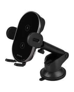 Автотримач Proove Rounded Energy Pro 15W з бездротовою зарядкою Чорний (Black)