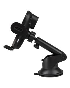 Автотримач Proove Rounded Energy Pro 15W з бездротовою зарядкою Чорний (Black)