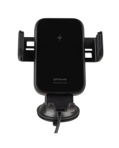 Автотримач Proove Triple Clamp 15W з бездротовою зарядкою Чорний (Black)