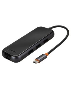USB хаб Baseus 5in1 AcmeJoy 5-Port Type-C HUB Adapter Сірий (Grey)