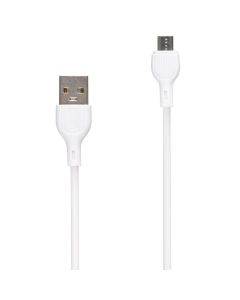 USB кабель XO NB200 2.1A Micro-USB 1м Білий (White)