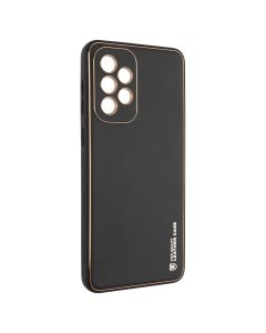 Чохол накладка для Samsung A33 5G Forcell LEATHER Case Чорна (Black)