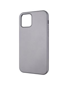 Чехол-накладка для iPhone 12/12 Pro METALLIC Case Серый (Grey)