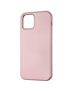 Чохол накладка для iPhone 12/12 Pro METALLIC Case Рожева (Pink)